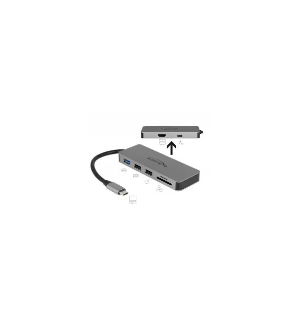 Docking Station USB Type-C 4K - HDMI / Hub / SD / PD 2.0