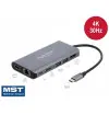 Docking Station USB Type-C 4K - HDMI / DP / USB 3.0 / SD / LAN / PD 3.0