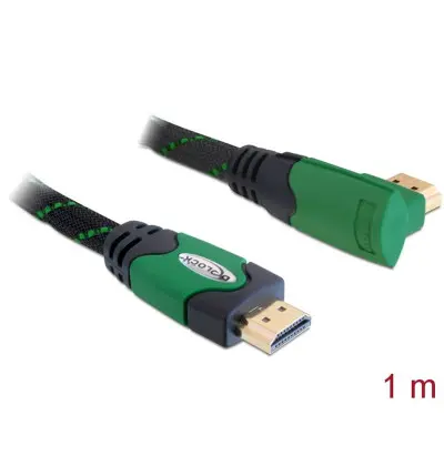 Cavo High Speed HDMI con Ethernet – HDMI A maschio - HDMI A maschio angolato 4K 1 m