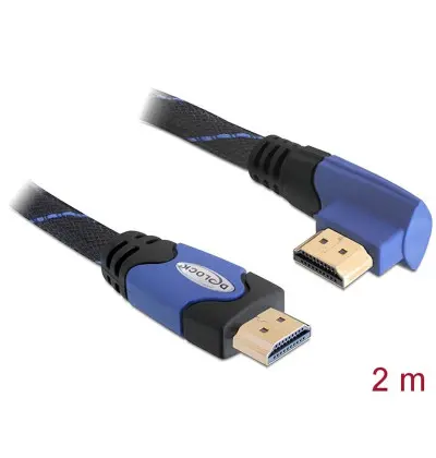 Cavo High Speed HDMI con Ethernet – HDMI A maschio - HDMI A maschio angolato 4K 2 m