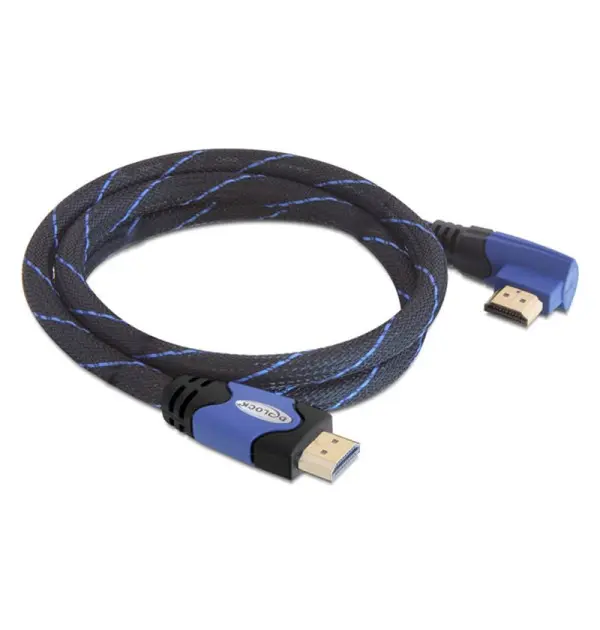 Cavo High Speed HDMI con Ethernet – HDMI A maschio - HDMI A maschio angolato 4K 5 m