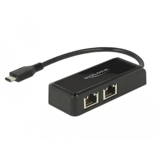 Adaptateur USB Type-C - 2x Gigabit LAN...