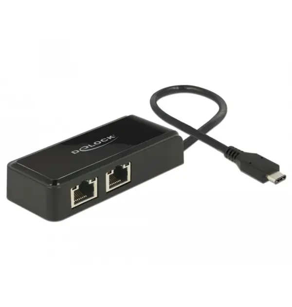 Adaptateur USB Type-C - 2x Gigabit LAN...